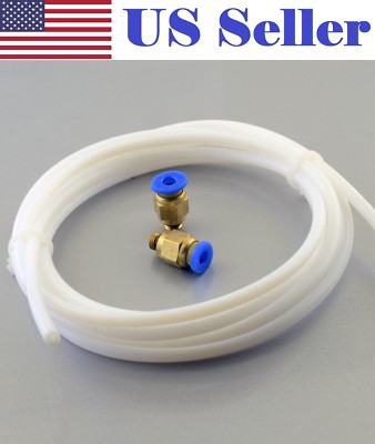 2M PTFE Teflon Tube + 2 x PC4-M6 Fittings RepRap 3D Printer Bowden Hotend 1.75mm