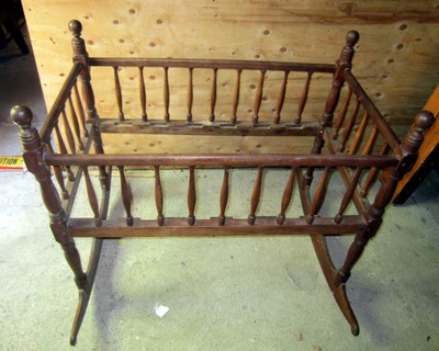 Baby Cradles - Antique Baby Rocking Cradle