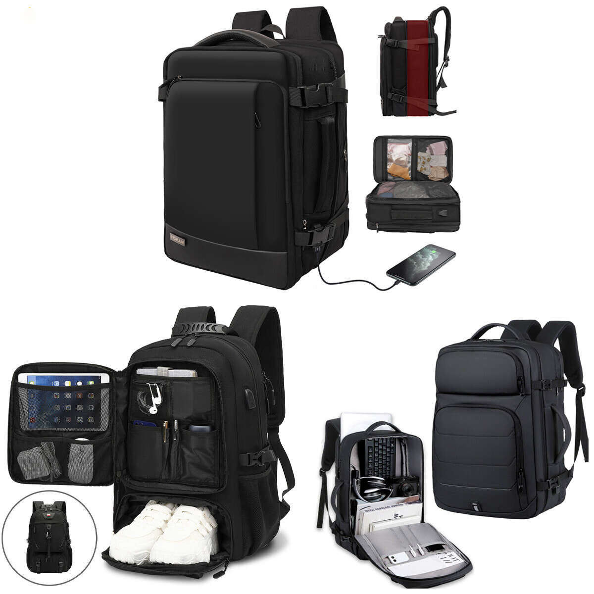 35-80L Wasserdicht Reiserucksack Wanderrucksack Laptop Rucksack Herren  Damen | eBay.de