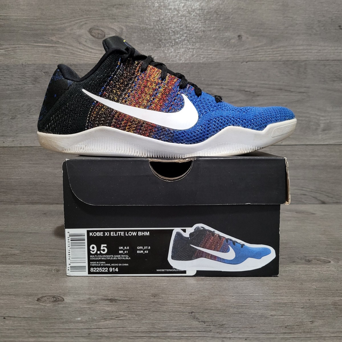 NIKE - コービー11 NIKE KOBE 11 EM LOW NEW SIZE 13 BARCELONA BRIGHT MANGO BLACK