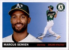 2020 Topps Archives MARCUS SEMIEN 1955 Style Base Card Athletics #22