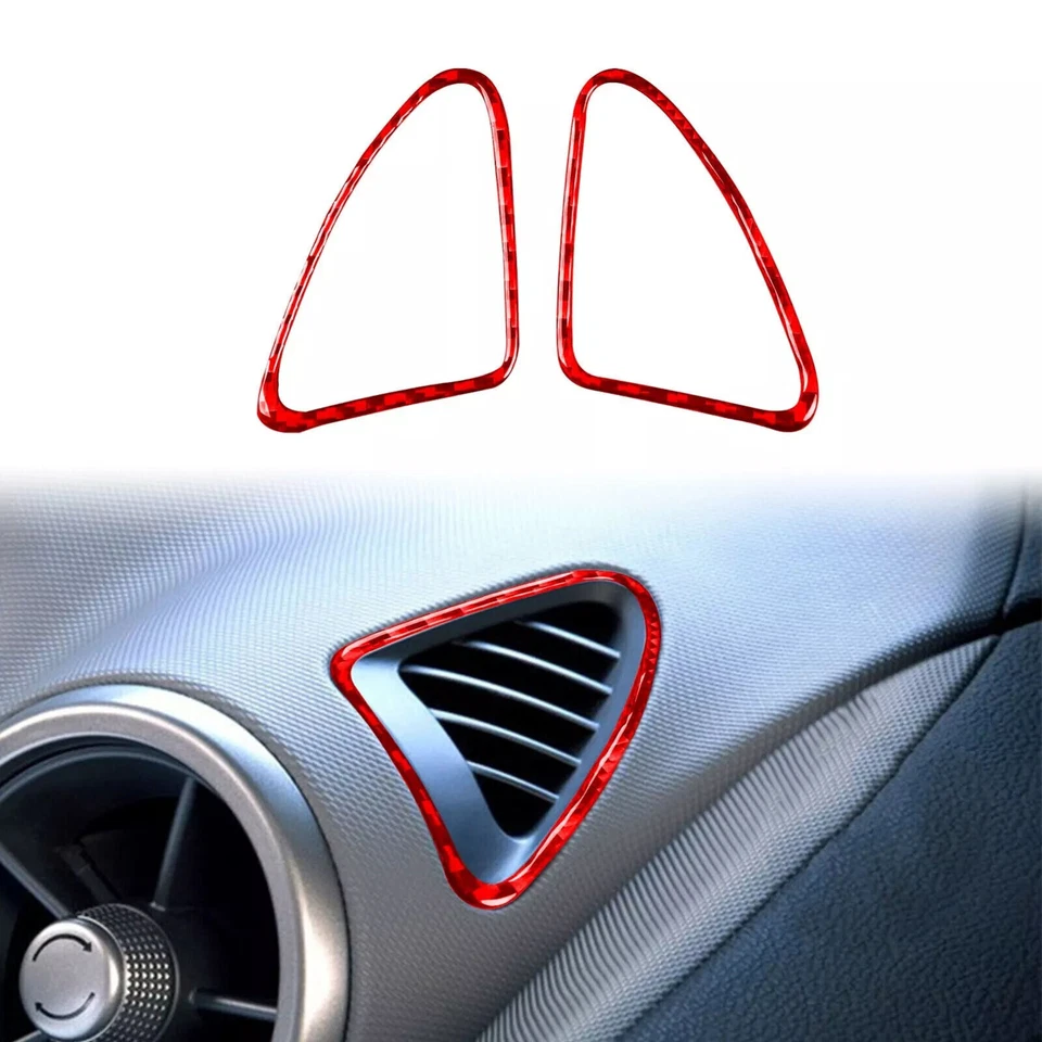 68Pcs Red Carbon Fiber Kits Full Interior Cover Trim For Chevrolet Sonic 2012-16 — 第 4/4 张图片