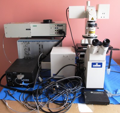 Zeiss Axiovert 100 M Zeiss LSM 510 Laser Scanning Confocal Microscope 