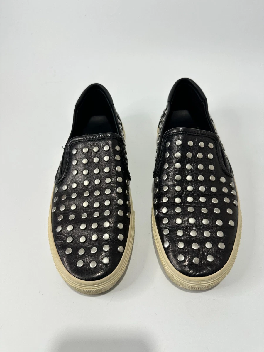 Yves Saint Laurent Black Leather Sneakers for Women for sale  display picture 2