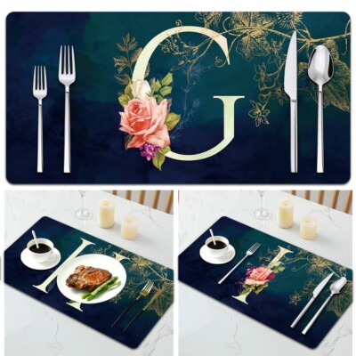 viele Größen Tischsets Platzmatten Tisch Tischsets abwaschbar rutschfest Schüssel Matte UK