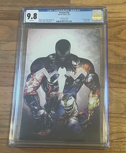 VENOM #35 200 MARVEL Clayton CRAIN Variant VIRGIN CGC 9.8 NM