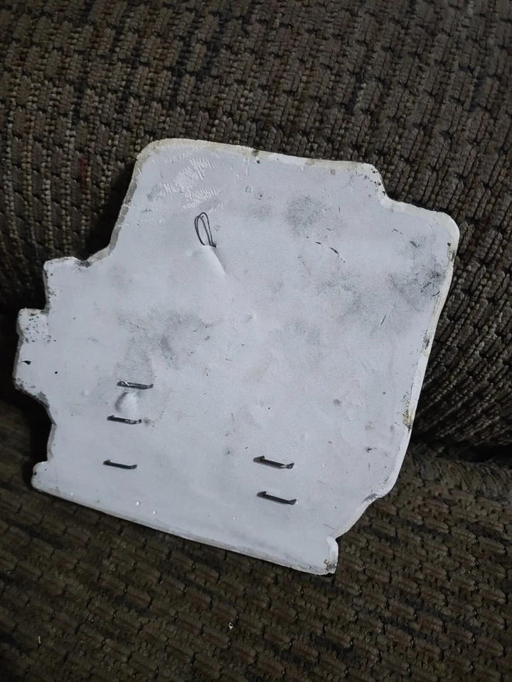 Vintage Miller Studio Chalkware Kitchen Is The Heart Wall Decor 5" Clean 1974  - Image 4 of 4