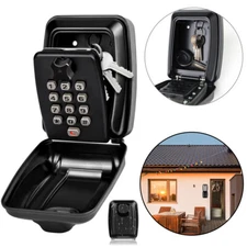 Key Lock Box with Push Button Wall Mounted Spare Key Storage Box Portable12Digit