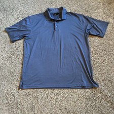 Akwa USA made Men's XL Xlarge Blue Polo Shirt