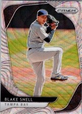 2020 Panini Prizm Tier III Blue Wave Prizm /60 Blake Snell #207 Tampa Bay Rays