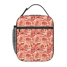 Rose Lunch Box for Women Kids Girls Men Insulated Lunch Bag Lunchbox Adults L...