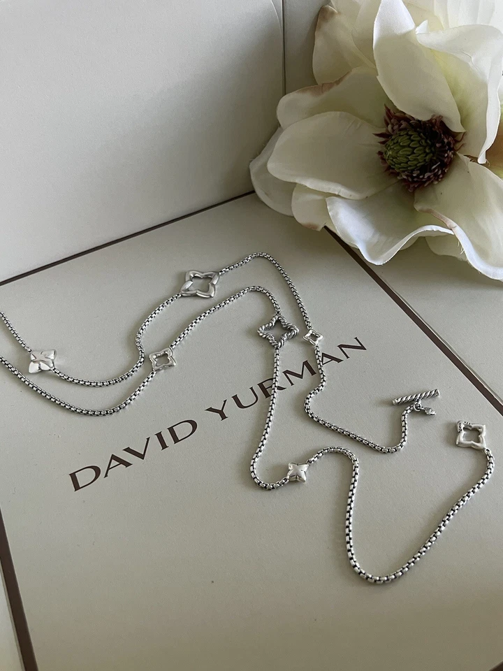 Collar de cadena D. YURMAN .925 Quatrefoil usado Foto 2 de 4
