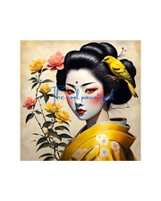 Printable wall art Beautiful young Japanese geisha maiko digital download