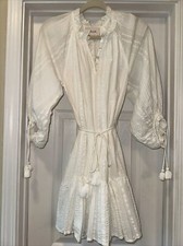 Cleobella 100% Organic Cotton Ivory Mini Dress-Sz XS