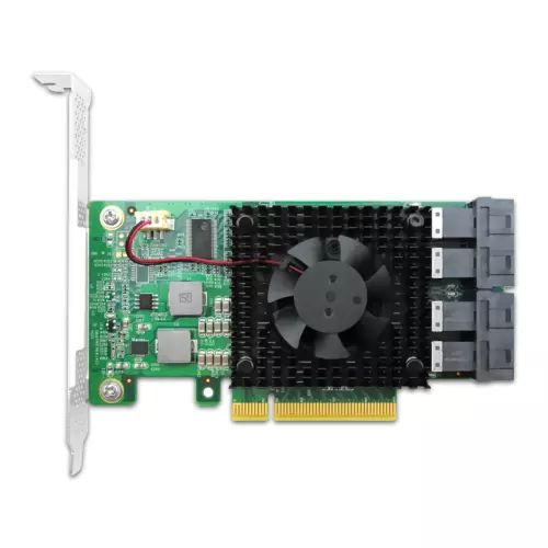 PCIe3.0 x8 to 4 x U.2   NVMe SSD switch Adapter with PLX8747 controller