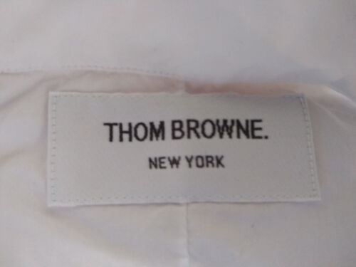 NWOT Thom Browne White Poplin Woven 4 Bar Sleeve Stripe 14.5-32 TB0 MSRP $550 - Picture 4 of 7