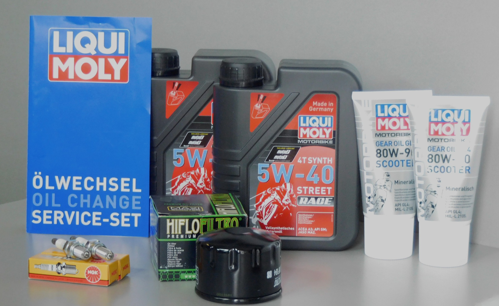 Maintenance Set Piaggio MP3 500 Oil Filter Spark Plug Service Oil Change