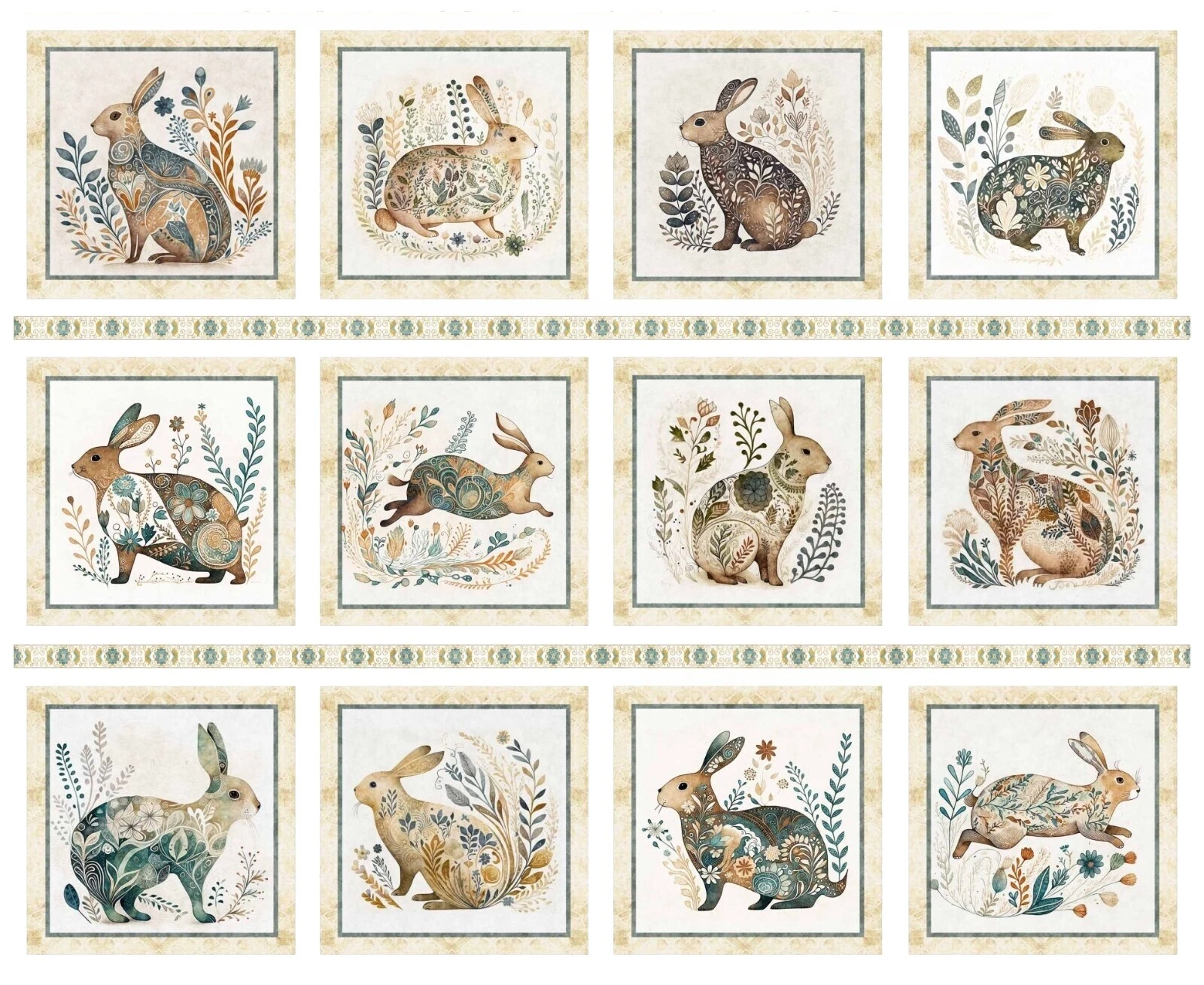 Paneles de tela de conejo