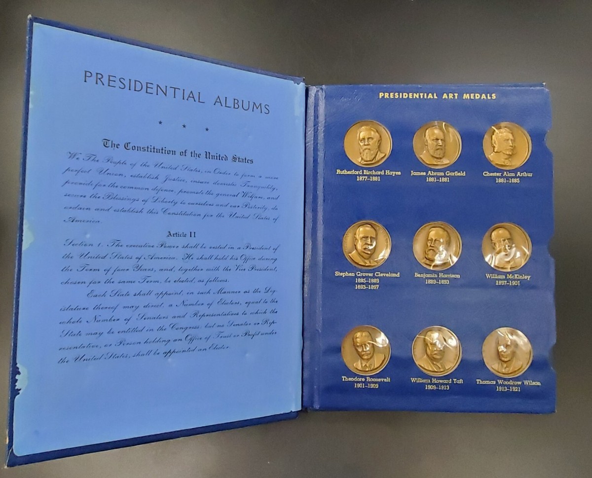 Collection De 18 Médailles Présidentielles Américaines - Tome 2 (Hayes à Nixon) En Bronze Neuf
