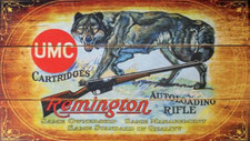 REMINGTON WOLF CARTRIDGES WOOD SIGN HUNTING AND SHOOTING WALL PLAQUE WOODEN AMMO