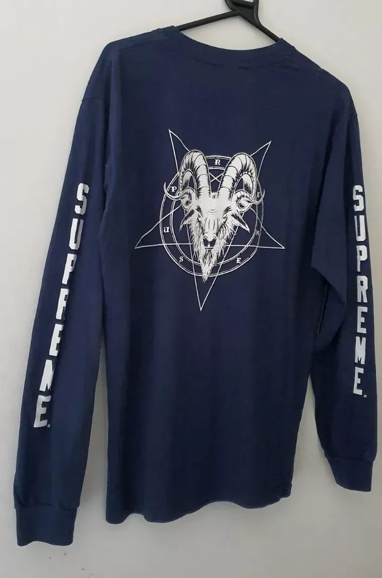 FW10 Supreme X Sean DVD Cliver Fünfzack L/S T Shirt Größe M Vintage Sehr Selten