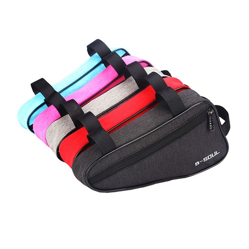 Bike Triangle Front Frame Pouch Bag Wear-Resistant Top Tube Saddle Bags Pack - Afbeelding 1 van 27