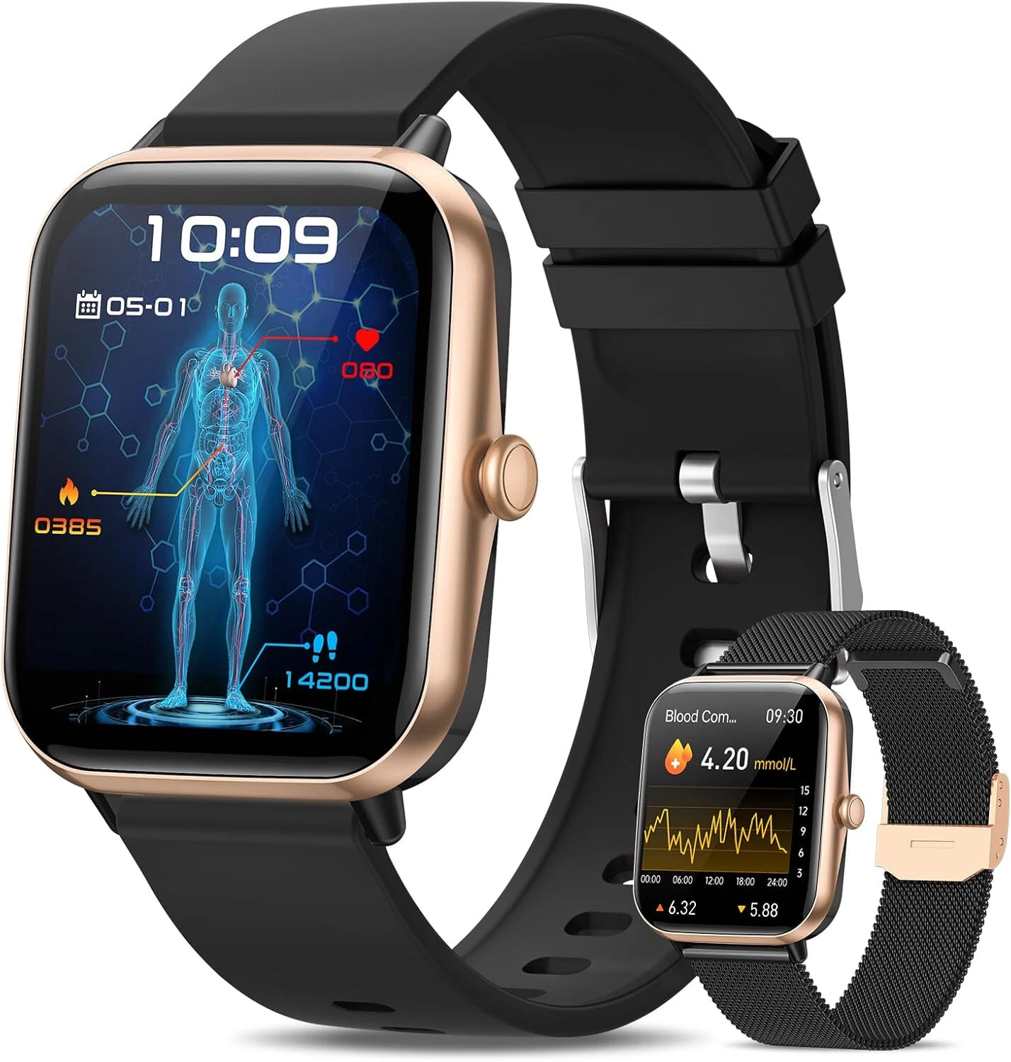 Smart Watch Women Men with Phone Function Wristwatch for iPhone Samsung Huawei