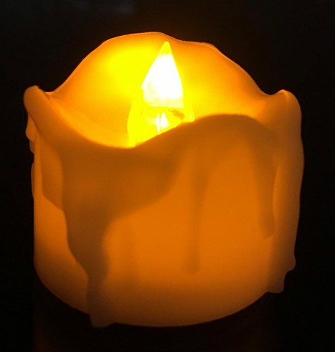 flameless led light night candle decor lamp flicke