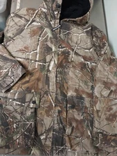 Realtree Camo XL Hooded Hunting Jacket Size XL-Full Zip-Lined-46-48 Chest