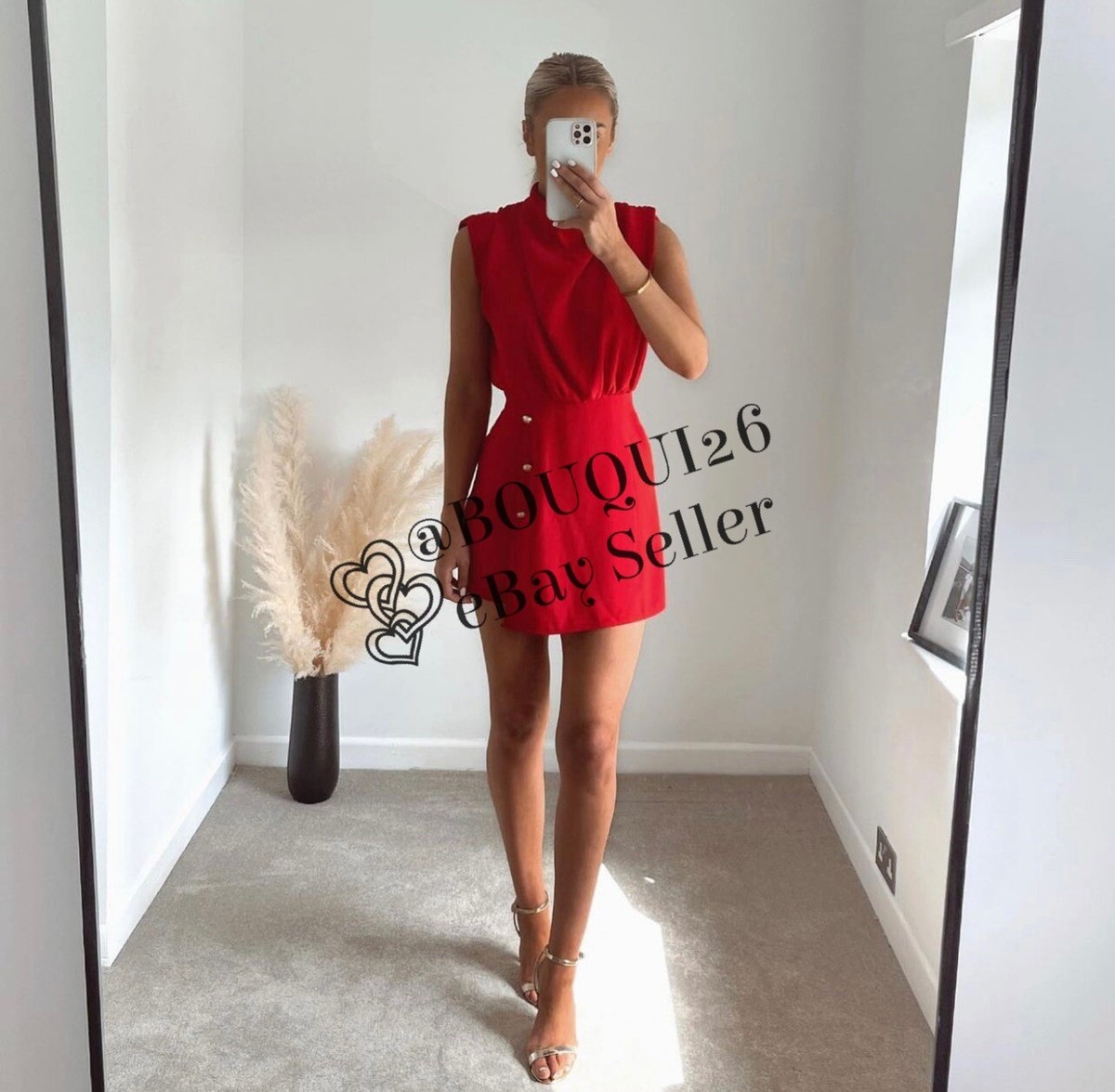 ZARA WOMEN ラムスキン ノーカラーライダース S レッド 未使用品 ZARA - ZARA ZW COLLECTION サテン ロングワンピース リボン