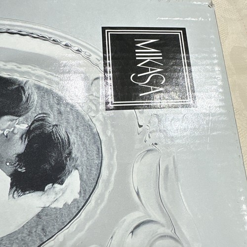 Mikasa Lead Crystal Glass Princess Oval Picture Frame Wedding Home Decor Germany - Picture 2 of 6
