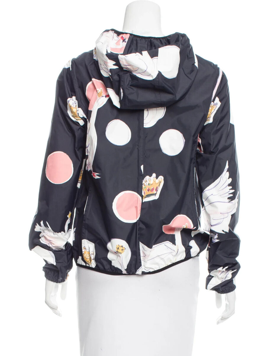 Red Valentino Black/White Long Sleeved Hooded Lightweight Red Valentino Black/White Long Sleeved Hooded Lightweight