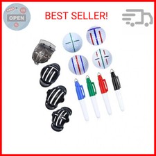 Precision 8 Pack Golf Ball Marker Golf Ball Line Drawing Marker 4Golf Ball Liner