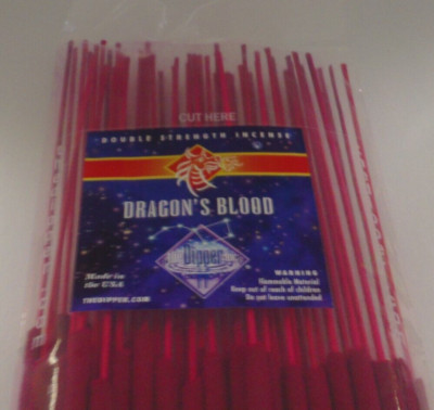THE DIPPER DOUBLE STRENGTH 19 INCH INCENSE DRAGON'S BLOOD 25 STICKS 3+ HOURS