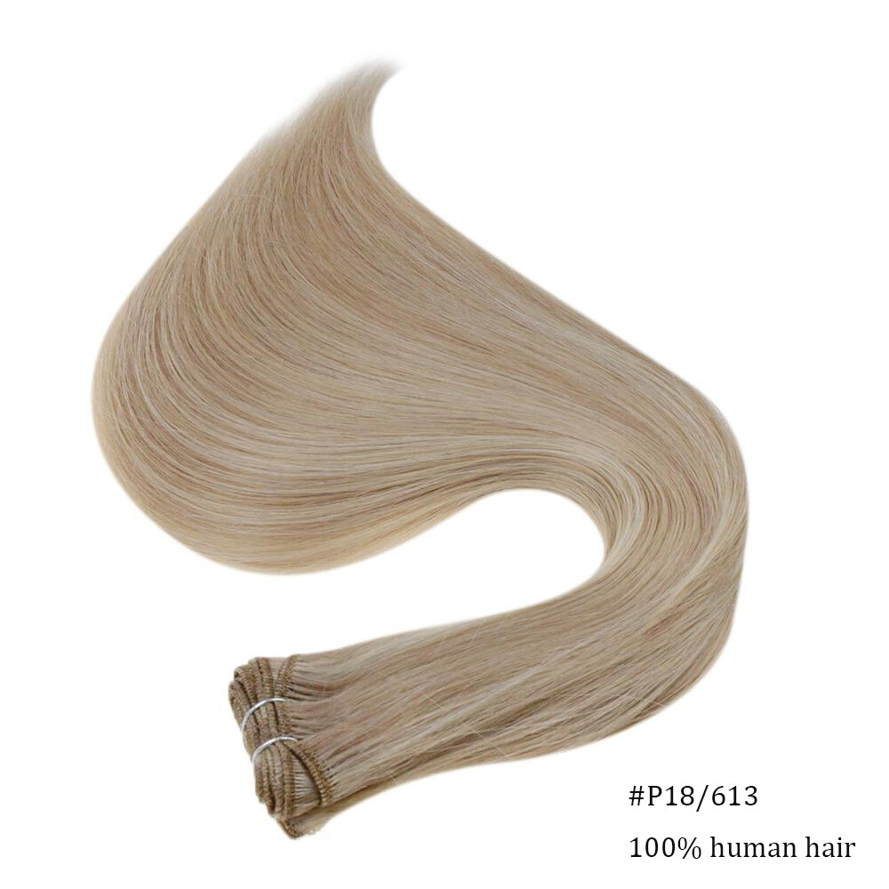 100 Human Hair Weaves Sew in Hair Weft Extensions Hair Bundles for