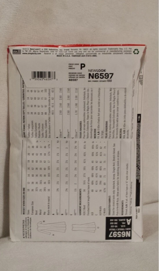 New Look N6597 Easy Knit Tshirt Dress 3 Variations Sz 10-22 Cut Simplicity 2019 - Image 2 of 4