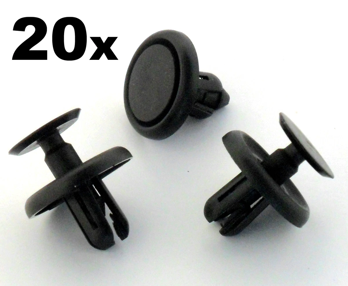 20x Lexus & Toyota Plastic Clips for Engine Bay Covers & Shields (7mm Hole)