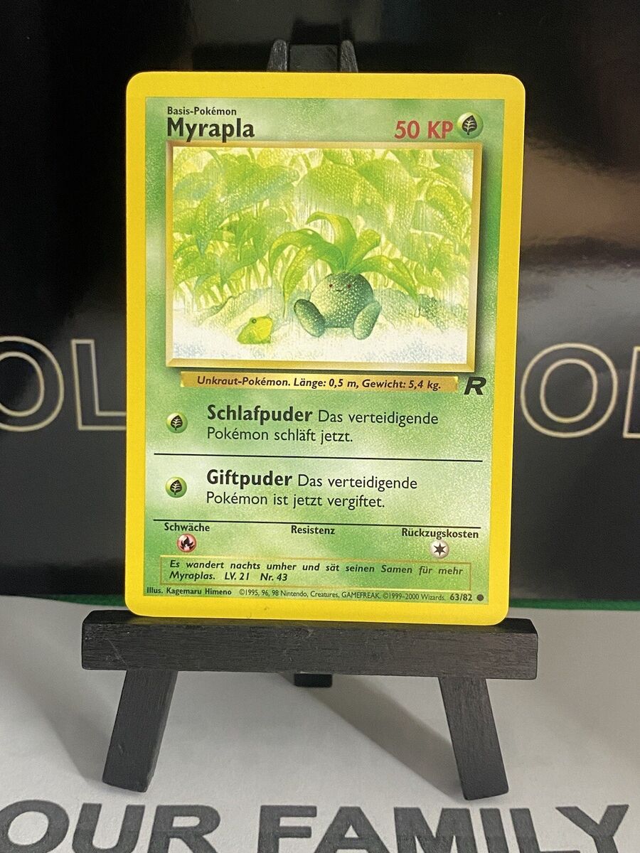 Myrapla 63/82 Unlimited German ODDISH Team Rocket Pokemon Myrapla 63/82 Unlimited German ODDISH Team Rocket Pokemon
