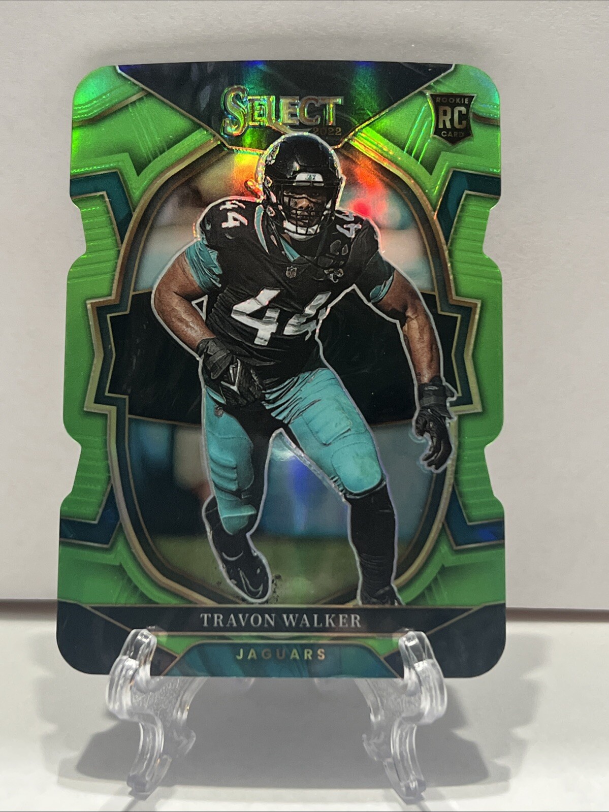 2022 Panini Select - Concourse #42 Travon Walker Neon Green Die-Cut /299
