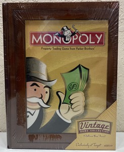 Monopoly Vintage Game Collection Book Shelf Edition Wood Monopoly Vintage Game Collection Book Shelf Edition Wood