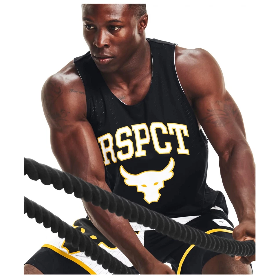 Мужская тренировочная футболка Under Armour UA Project Rock двусторонняя Pinnie 1367127 - Изображение 4 из 4