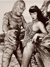 Betty Page and the Creature Lagoon High Quality Metal Magnet 3x4 inches 8291