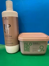 Schwarzkopf Blondme Bond Enforcing Premium Lightener 9+ OR Developer Read Title