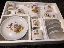 Serwis kawowy naczynia dla 4 dzieci, z dzbankiem itp. Oryginalne Mysz Matylda