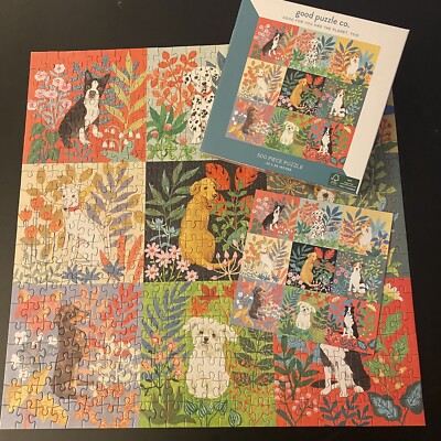 Good Puzzle Co. 500 Piece Dogs And Flowers Jigsaw Puzzles | eBay