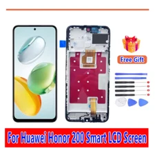 LCD Display Touch Screen Digitizer Assembly For Honor 200 Smart with Frame 