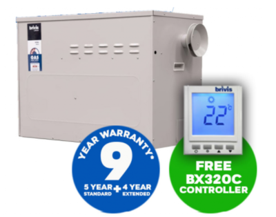 BRIVIS BUFFALO BX320 Ducted Gas Heater 20kW + FREE Digital Manual Control |  eBay
