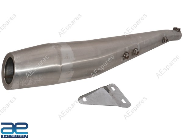 Delphin Auspuff SchalldäMpfer Glasswool Ss FüR Royal Enfield Classic 350 500 Uce-image