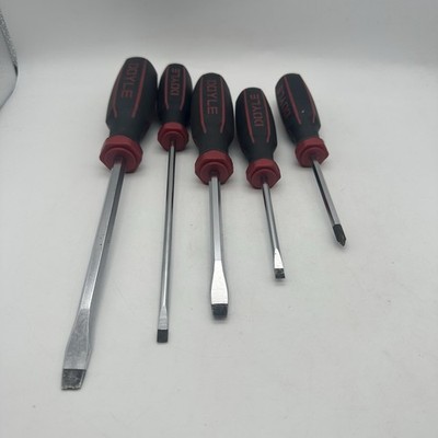 DOYLE Cushion Grip Screwdriver Set, 5 Piece Used
