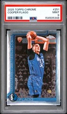 2025 TOPPS CHROME #251 COOPER FLAGG ROOKIE RC PSA 9